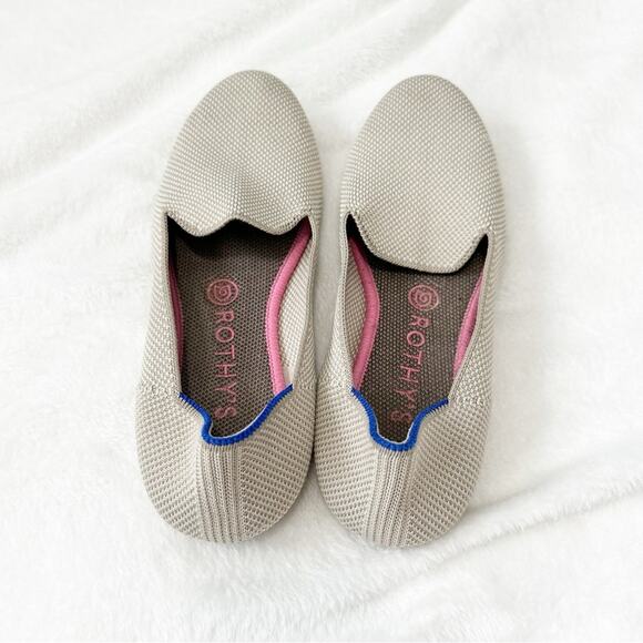 Rothy’s the loafer linen double stitch knit fabric slip on shoes size 8 - Picture 4 of 7